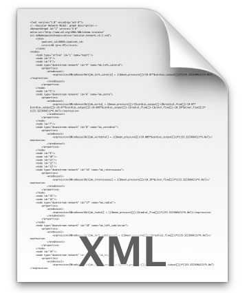 Network graph xml file